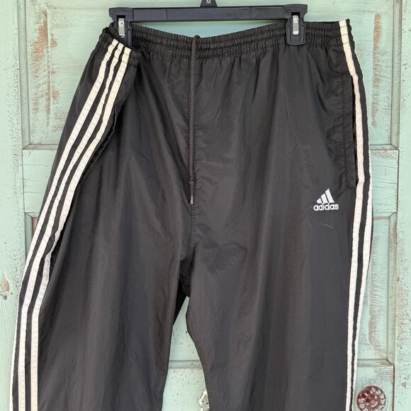 Vintage Adidas XL Nylon Elastic Waist Elastic Leg Men’s Track Pants W 38” In 33” - Picture 1 of 8